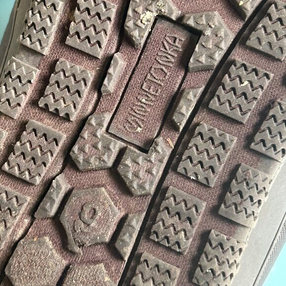 Minnetonka Timpson Tulsa Slip-On Snowshoes Low Tops Women's Size 9 Fur Lined - Picture 11 of 13